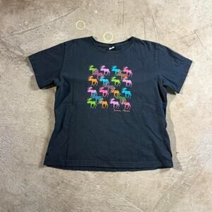 Y2K Alaska Moose Graphic T-Shirt